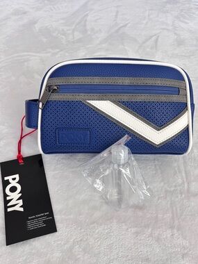 PONY Reggie Men's Blue Travel Toiletry Bag--NWT